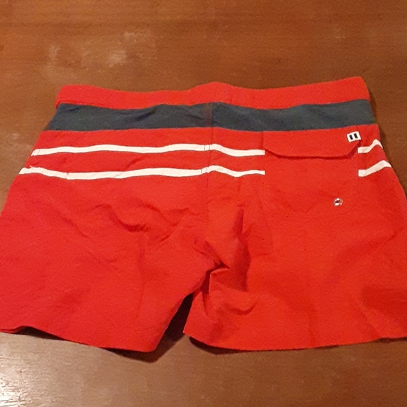 New The Kennedy Colorblock Red Swim Shorts - Picture 2 of 2